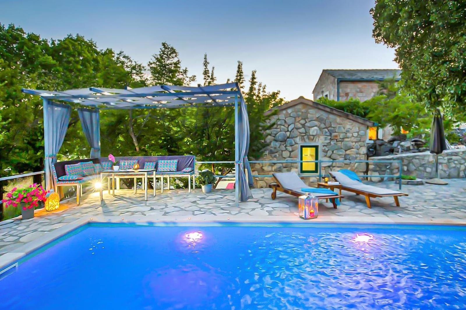 Villa Ognjistar In The Hinterland Of Makarska Riviera Zmijavci Exteriér fotografie
